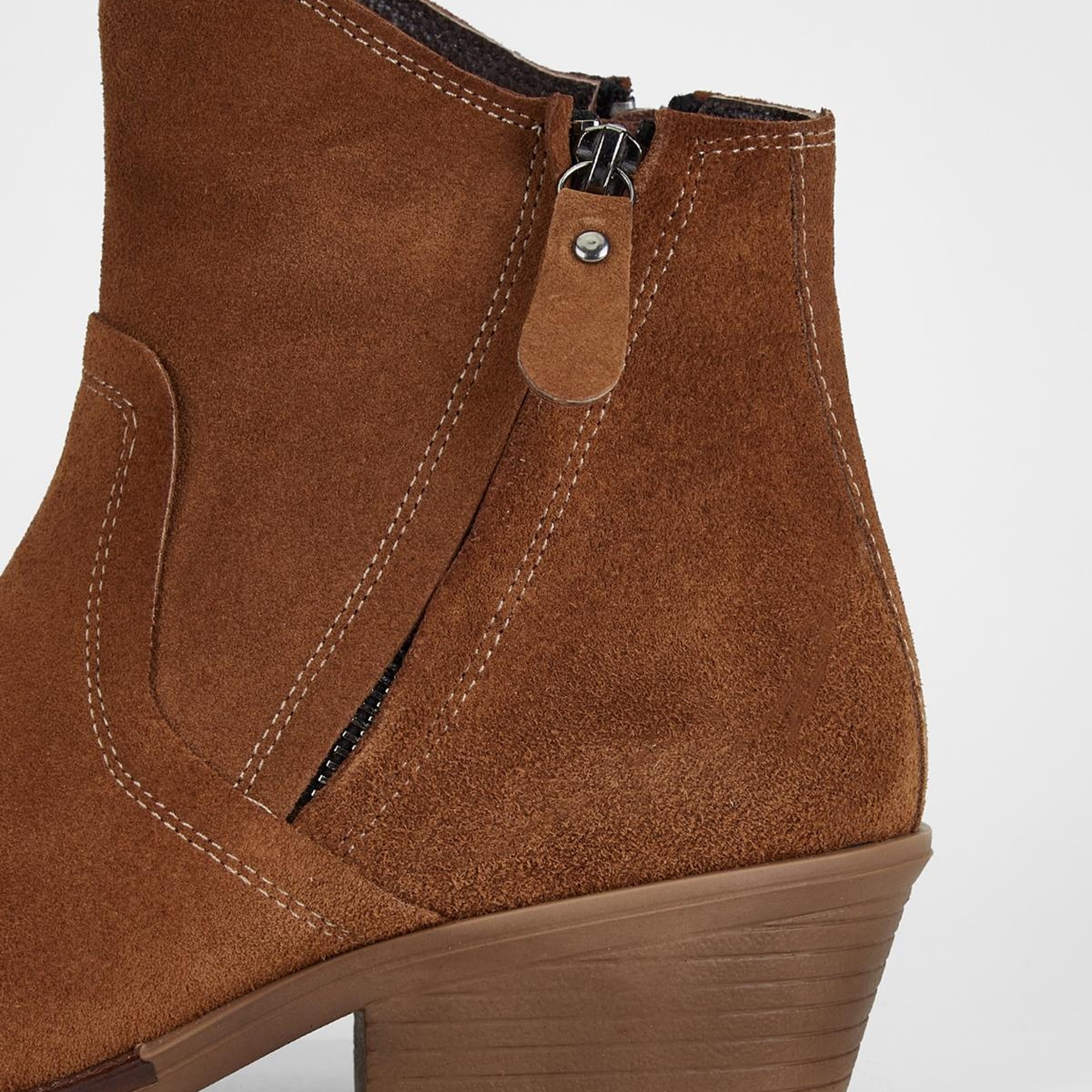 Valmenti Kadın Taba Süet Hakiki Deri Casual Bot