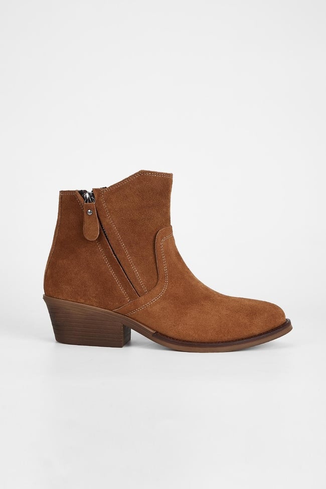  Valmenti Kadın Taba Süet Hakiki Deri Casual Bot