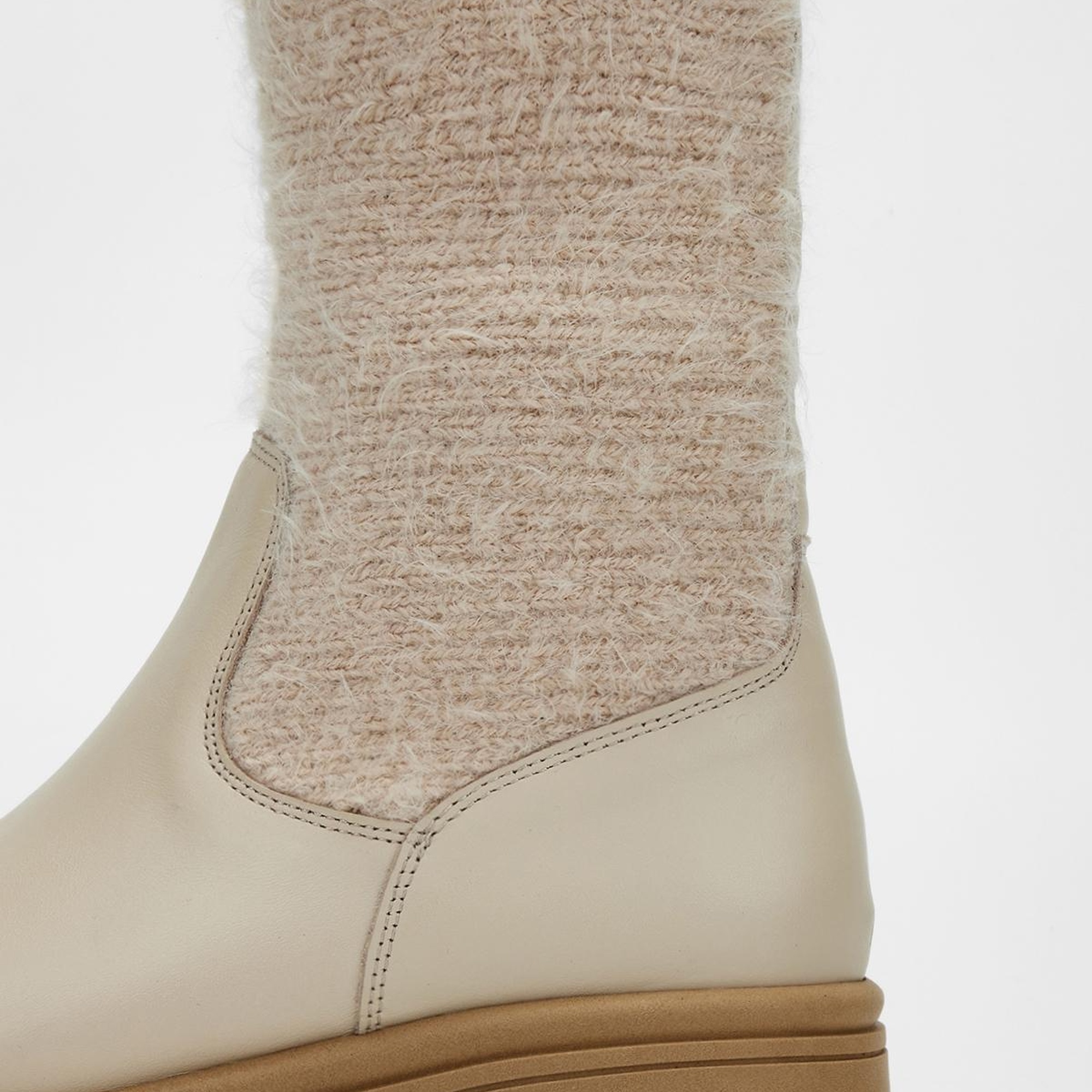 Valmenti Kadın Bej Hakiki Deri Casual Bot