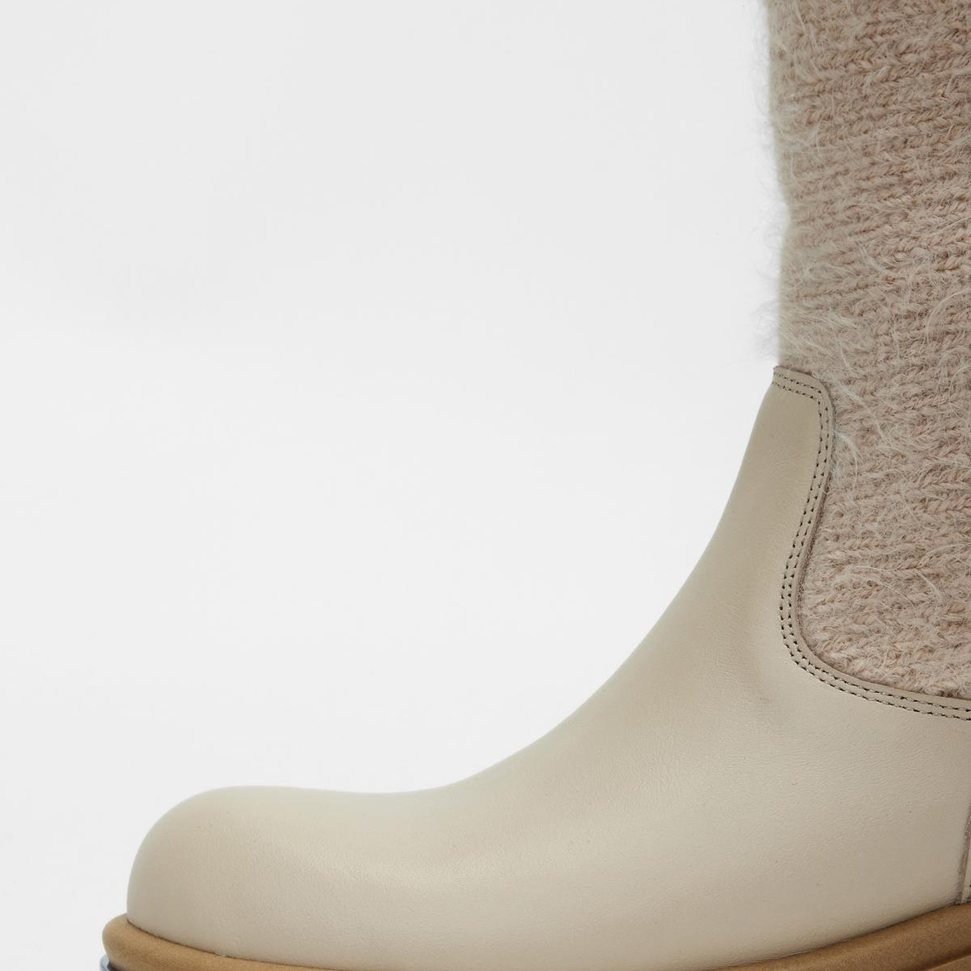 Valmenti Kadın Bej Hakiki Deri Casual Bot