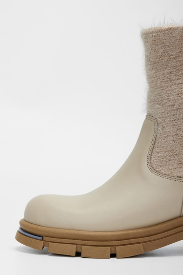  Valmenti Kadın Bej Hakiki Deri Casual Bot