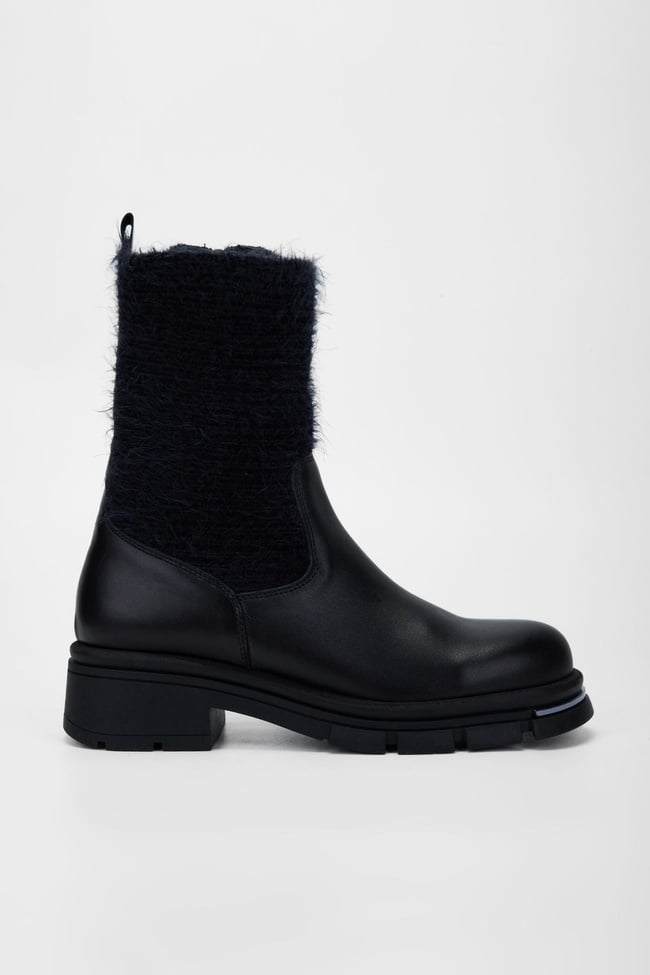  Valmenti Kadın Siyah Hakiki Deri Casual Bot