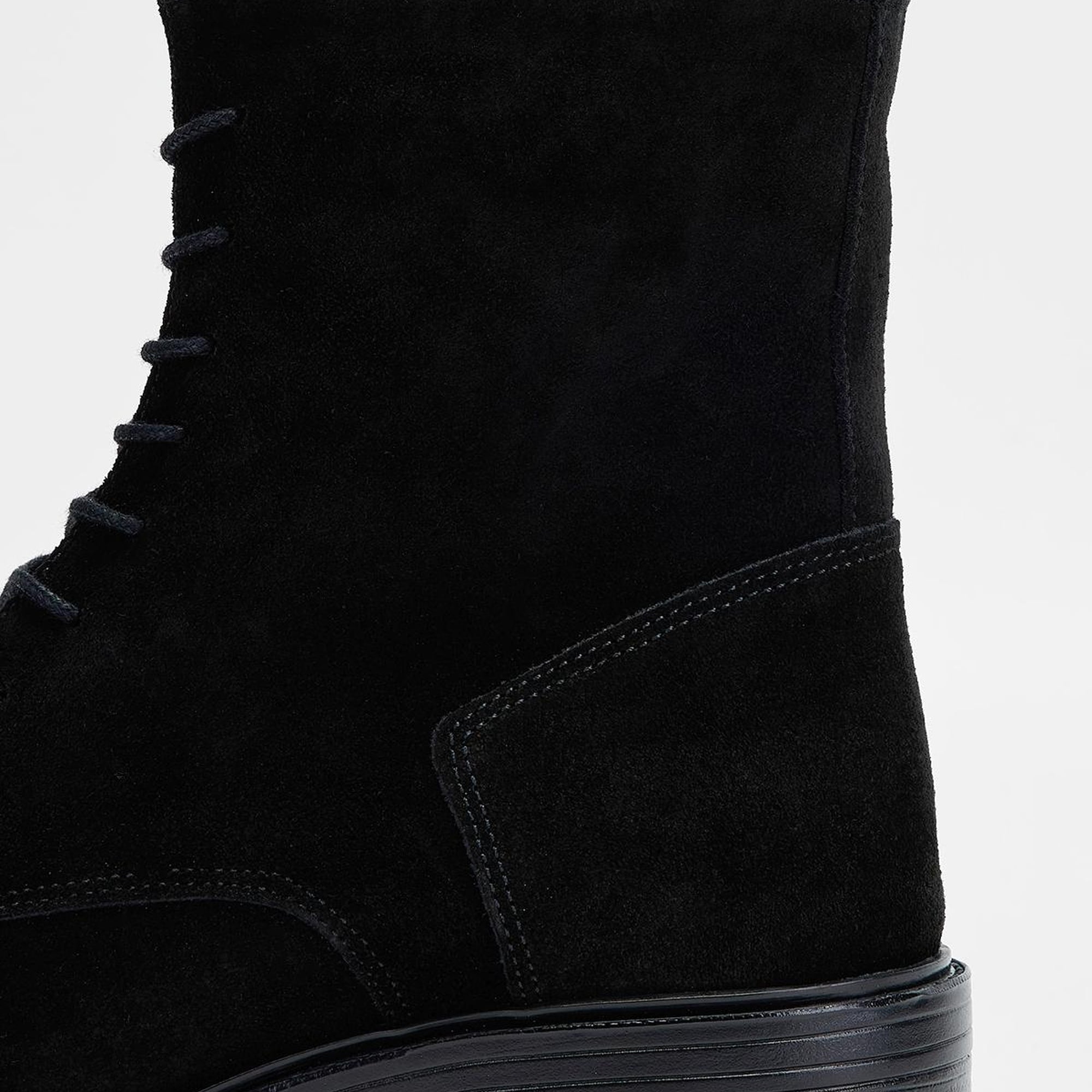 Valmenti Regulus Kadın Siyah Süet Hakiki Deri Casual Bot