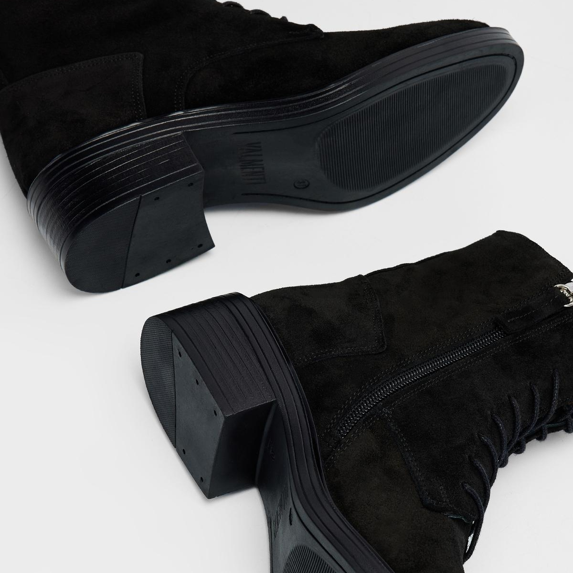 Valmenti Regulus Kadın Siyah Süet Hakiki Deri Casual Bot