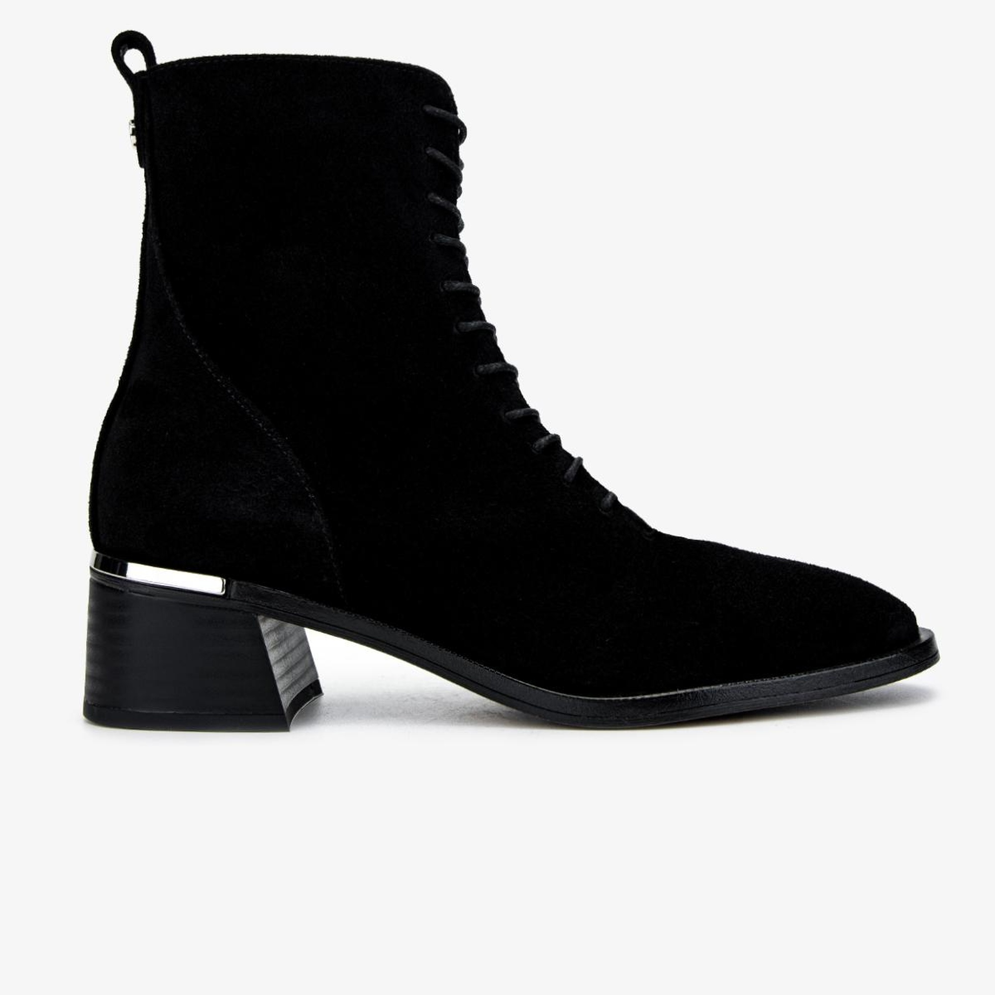 Valmenti Kadın . Siyah Süet Topuklu Bot