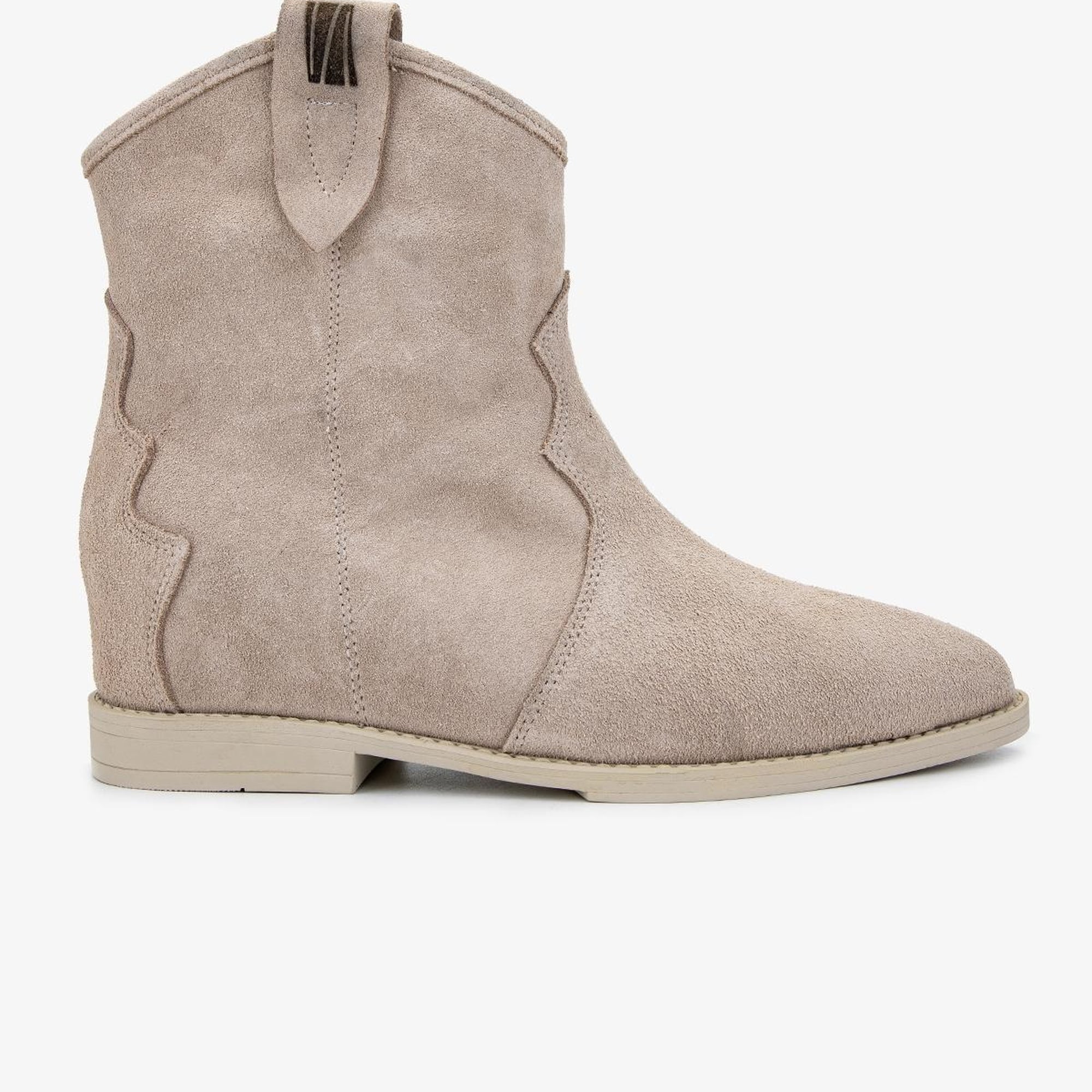 Valmenti Kadın . Bej Süet Casual Bot