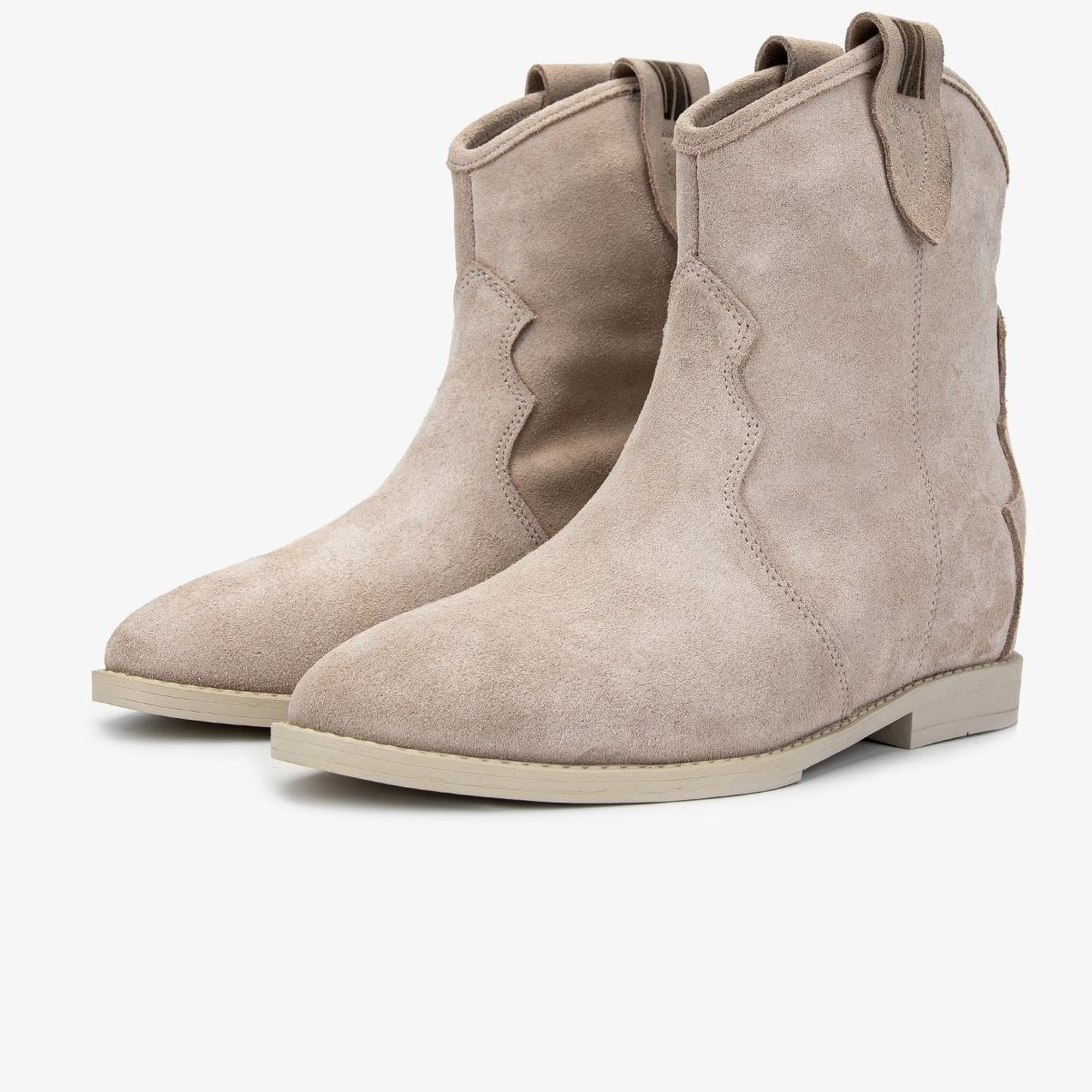 Valmenti Kadın . Bej Süet Casual Bot