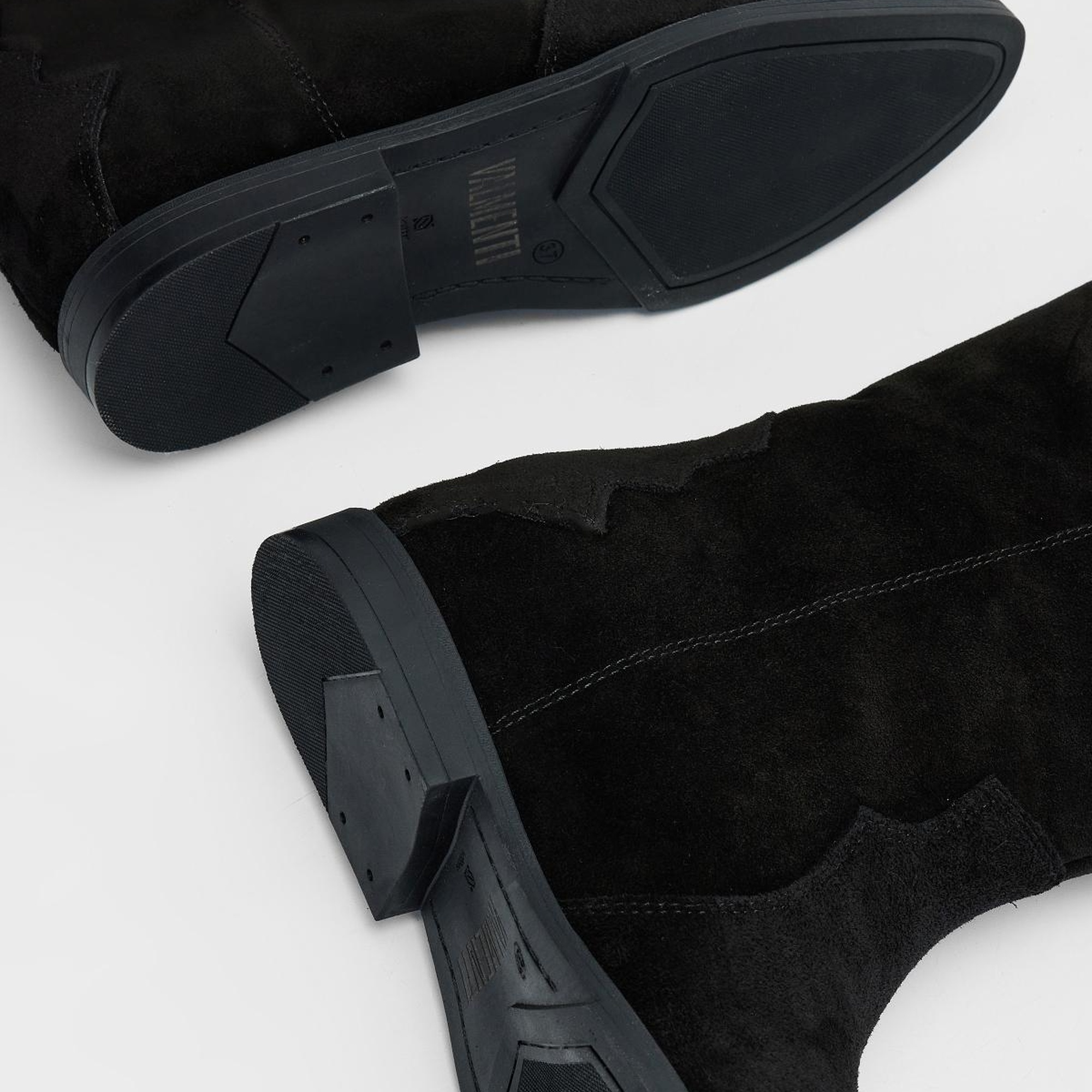 Valmenti Draco Kadın Siyah Süet Hakiki Deri Casual Bot