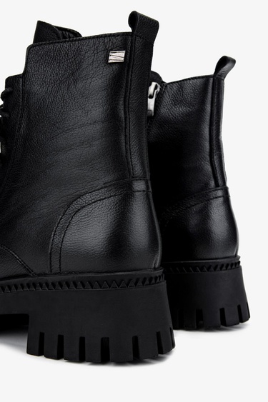  Valmenti Kadın Hakiki Deri Siyah Floter Casual Bot