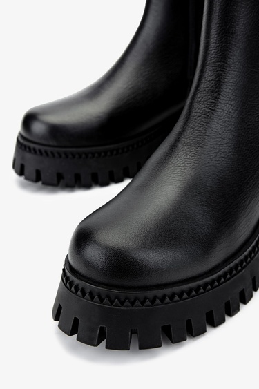  Valmenti Kadın Hakiki Deri Siyah Floter Casual Bot