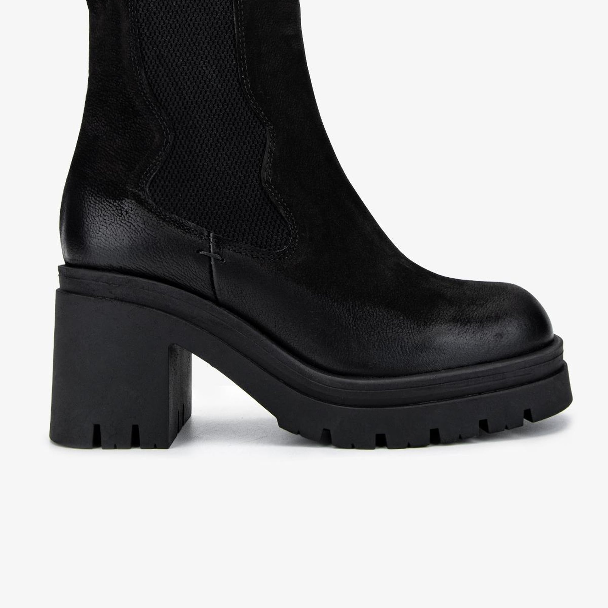 Valmenti Kadın Hakiki Deri Siyah Nubuk Casual Bot