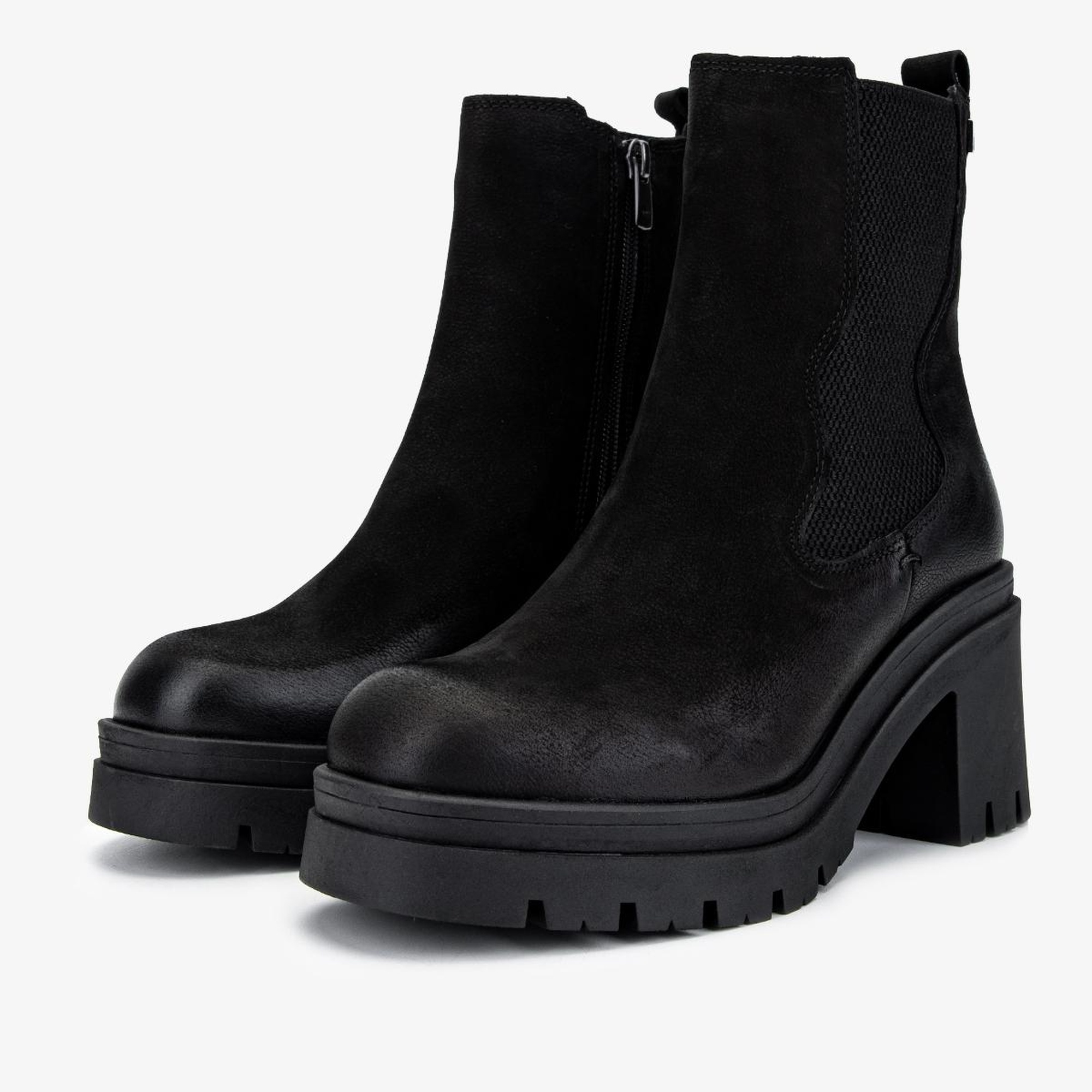 Valmenti Kadın Hakiki Deri Siyah Nubuk Casual Bot