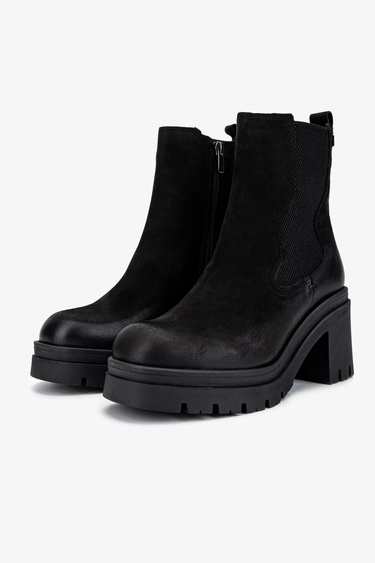  Valmenti Kadın Hakiki Deri Siyah Nubuk Casual Bot