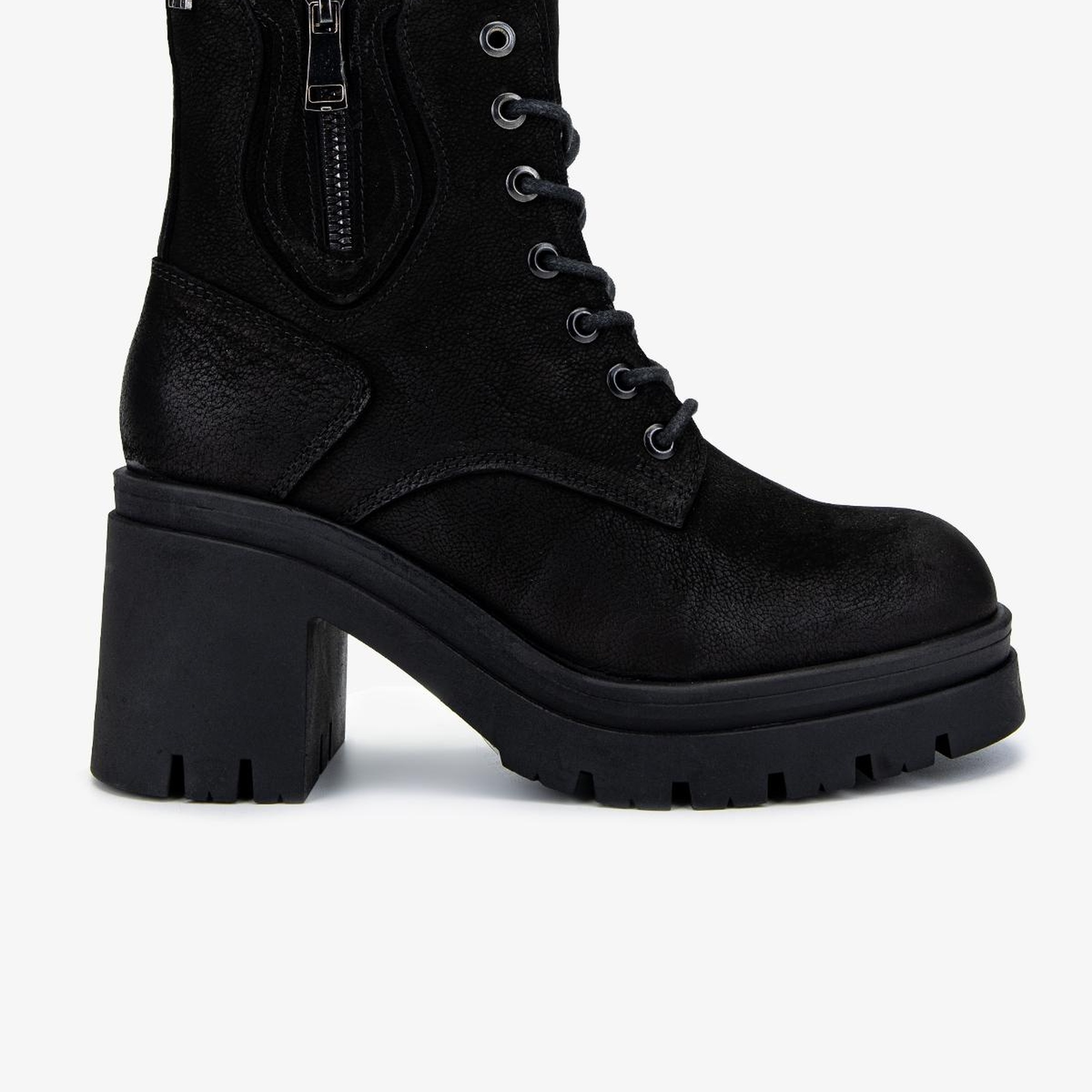 Valmenti Kadın Hakiki Deri Siyah Nubuk Casual Bot