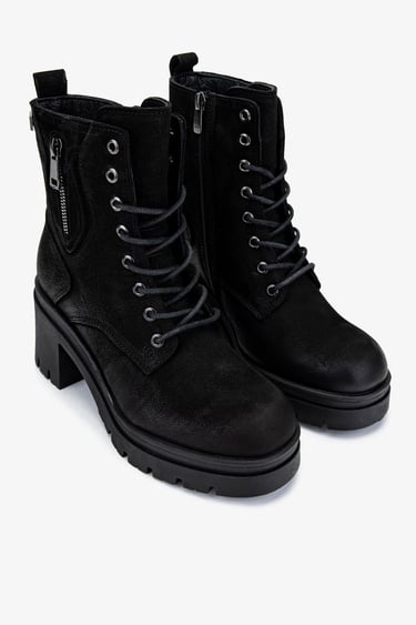  Valmenti Kadın Hakiki Deri Siyah Nubuk Casual Bot