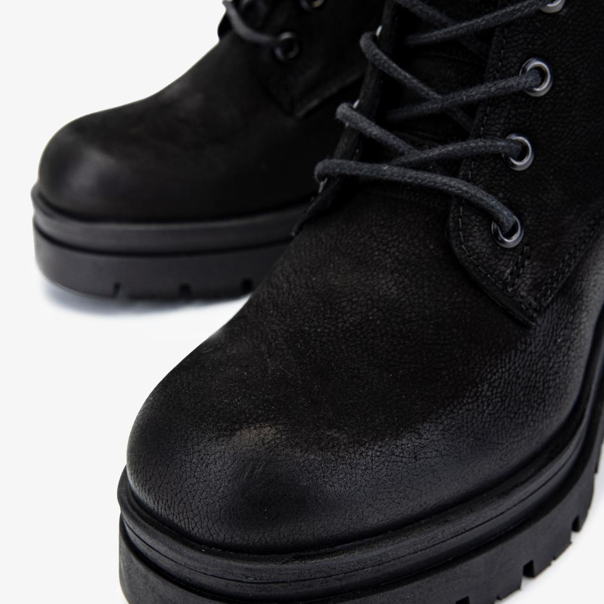 Valmenti Kadın Hakiki Deri Siyah Nubuk Casual Bot