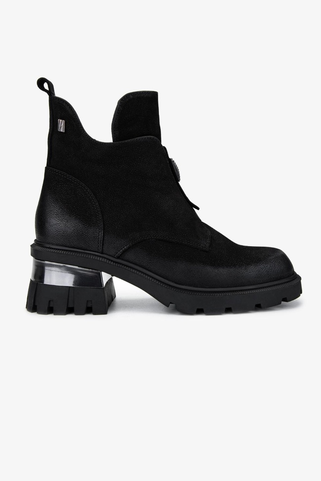  Valmenti Kadın Hakiki Deri Siyah Nubuk Casual Bot