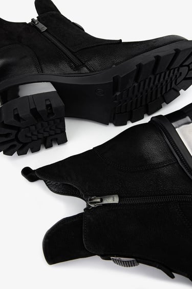  Valmenti Kadın Hakiki Deri Siyah Nubuk Casual Bot