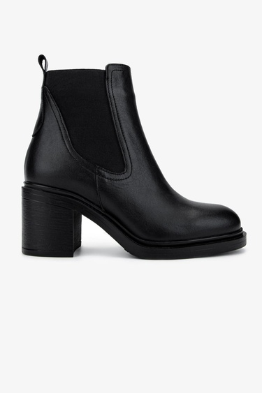  Valmenti Kadın Hakiki Deri Siyah Deri Casual Bot