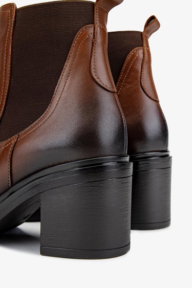  Valmenti Kadın Hakiki Deri Taba Deri Casual Bot