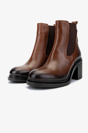  Valmenti Kadın Hakiki Deri Taba Deri Casual Bot