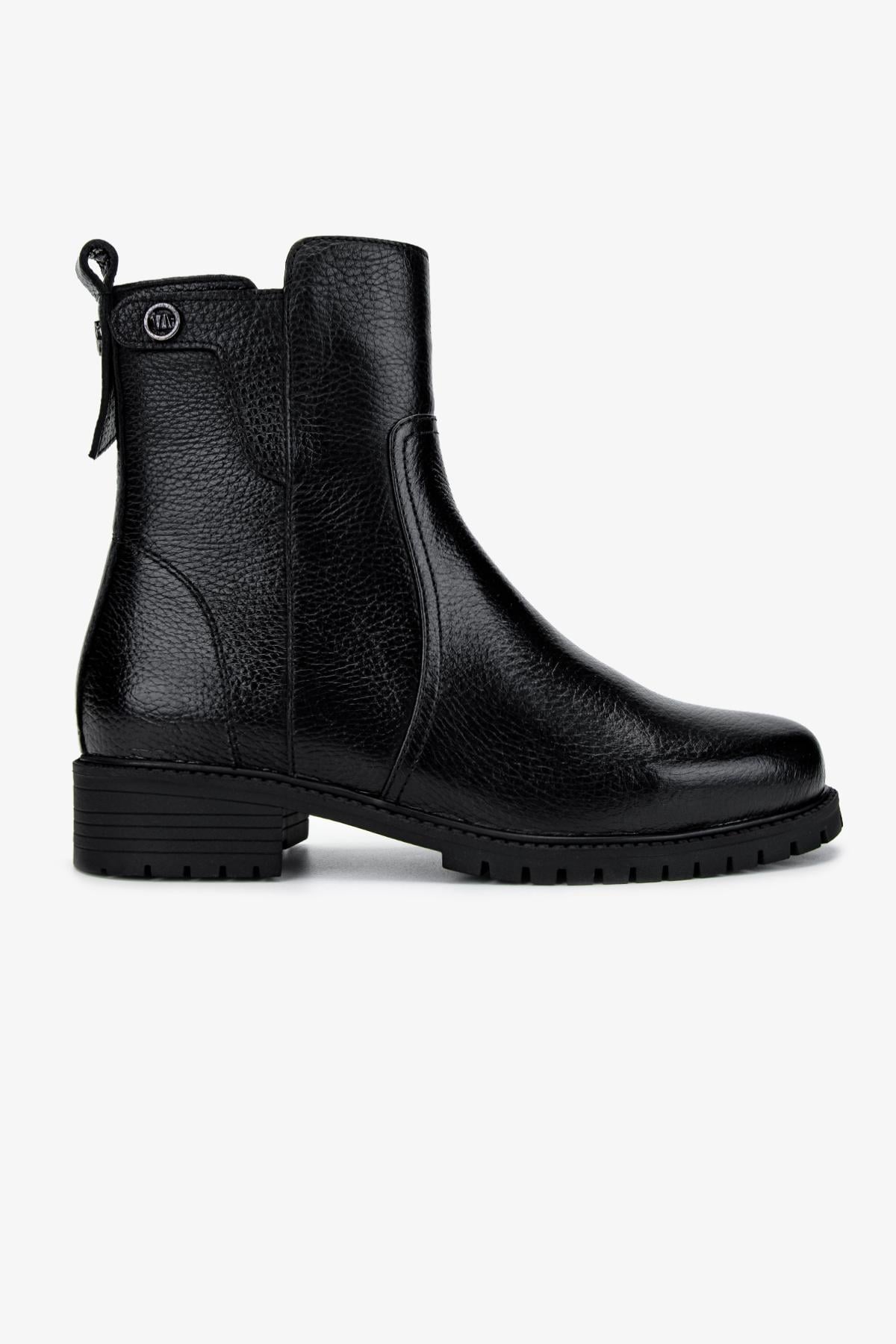  Valmenti Kadın Siyah Floter Düz Bot