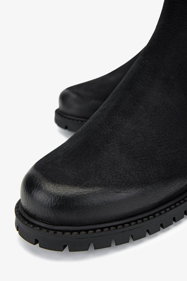  Valmenti Kadın Siyah Nubuk Düz Bot