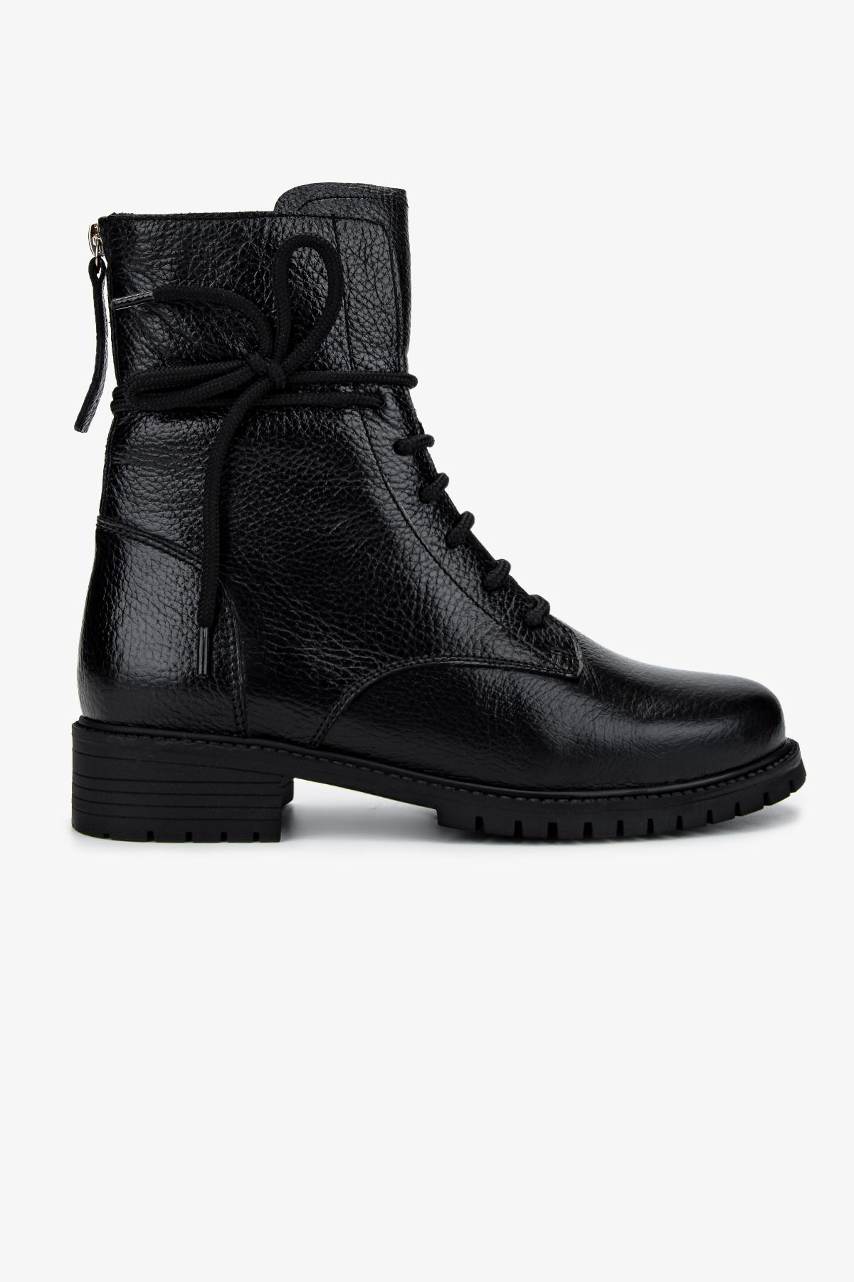  Valmenti Kadın Siyah Floter Düz Bot