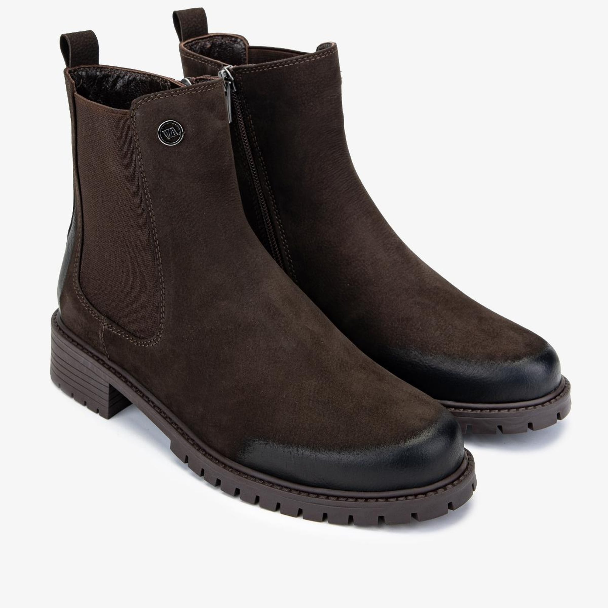 Valmenti Kadın Kahverengi Nubuk Düz Bot