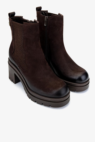  Valmenti Kadın Hakiki Deri Kahverengi Nubuk Casual Bot