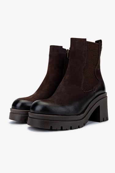  Valmenti Kadın Hakiki Deri Kahverengi Nubuk Casual Bot