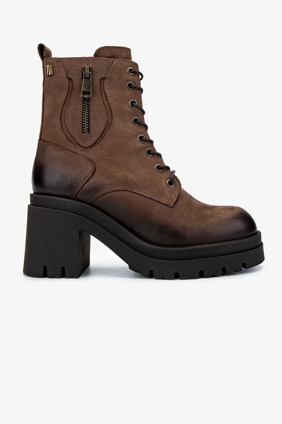  Valmenti Kadın Hakiki Deri Vizon Nubuk Casual Bot