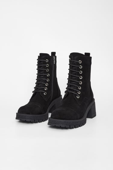  Valmenti Kadın Siyah Süet Hakiki Deri Casual Bot