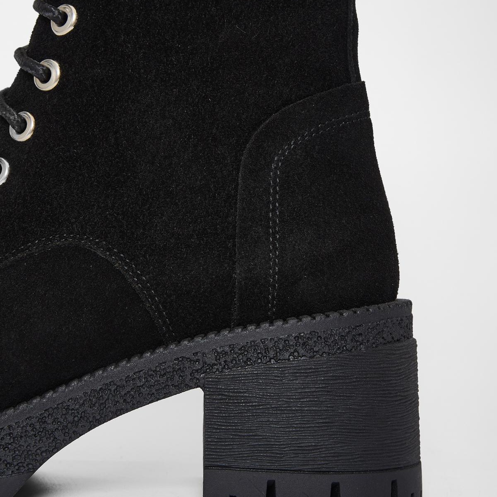 Valmenti Kadın Siyah Süet Hakiki Deri Casual Bot