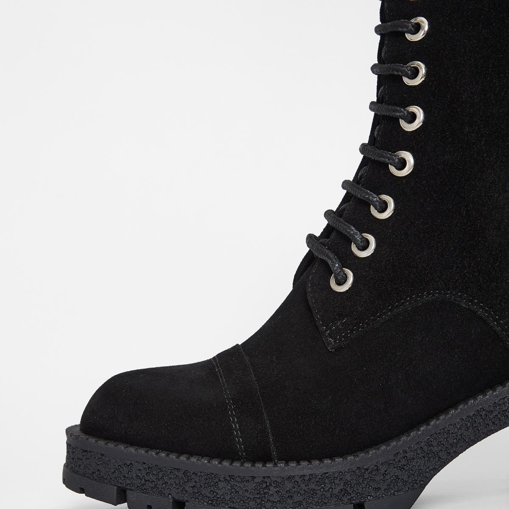 Valmenti Kadın Siyah Süet Hakiki Deri Casual Bot