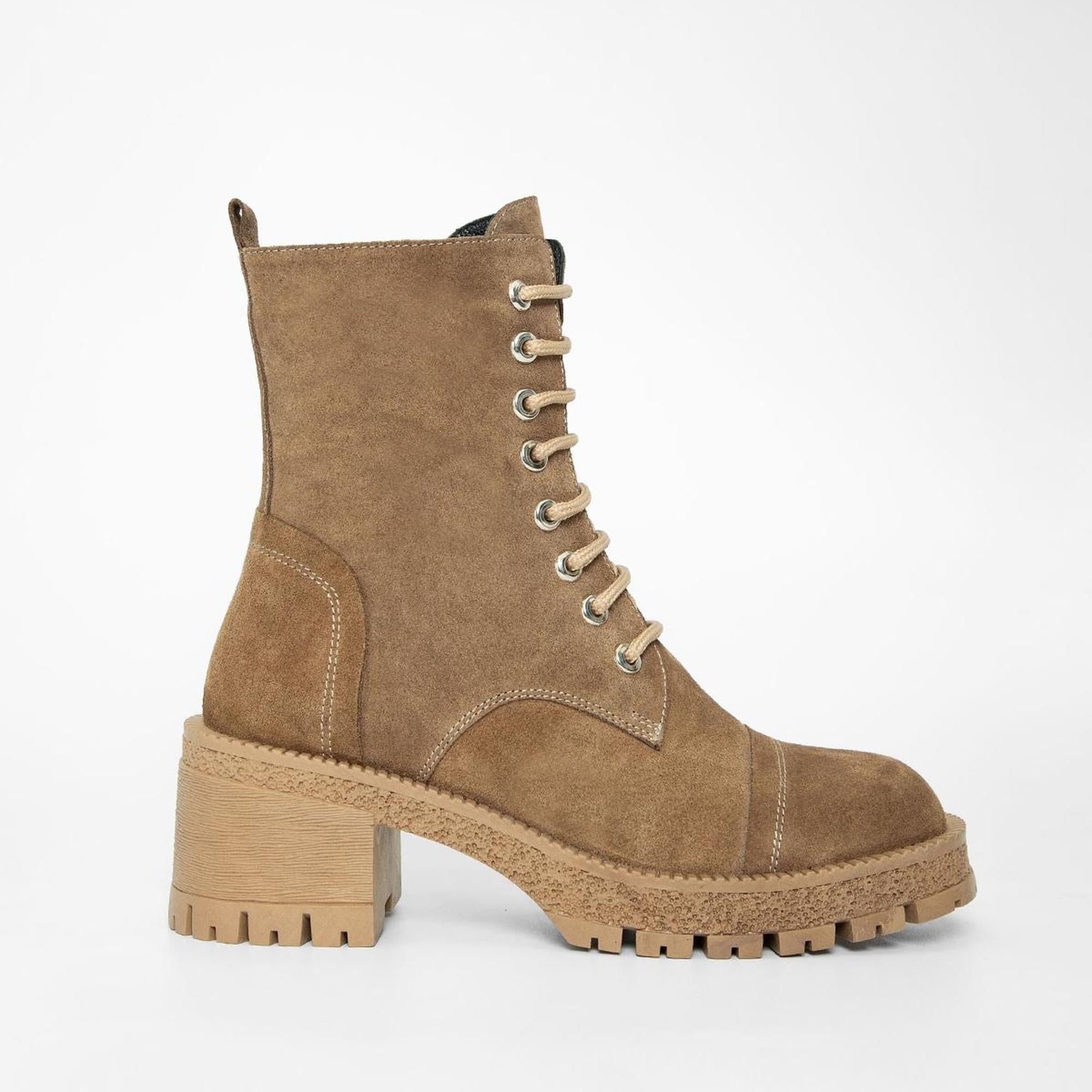 Valmenti Kadın Taba Süet Hakiki Deri Casual Bot