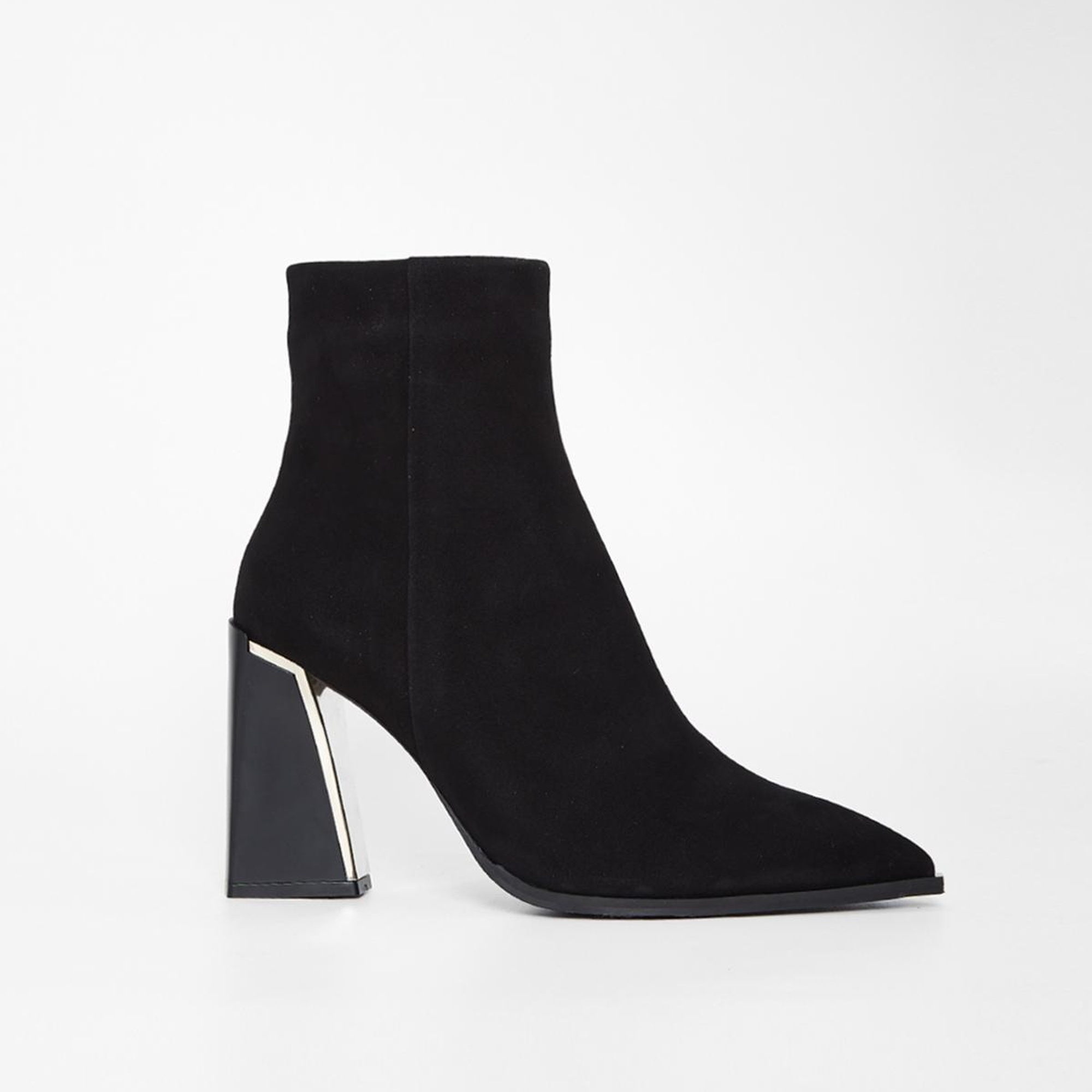 Valmenti Kadın Siyah Süet Hakiki Deri Casual Bot