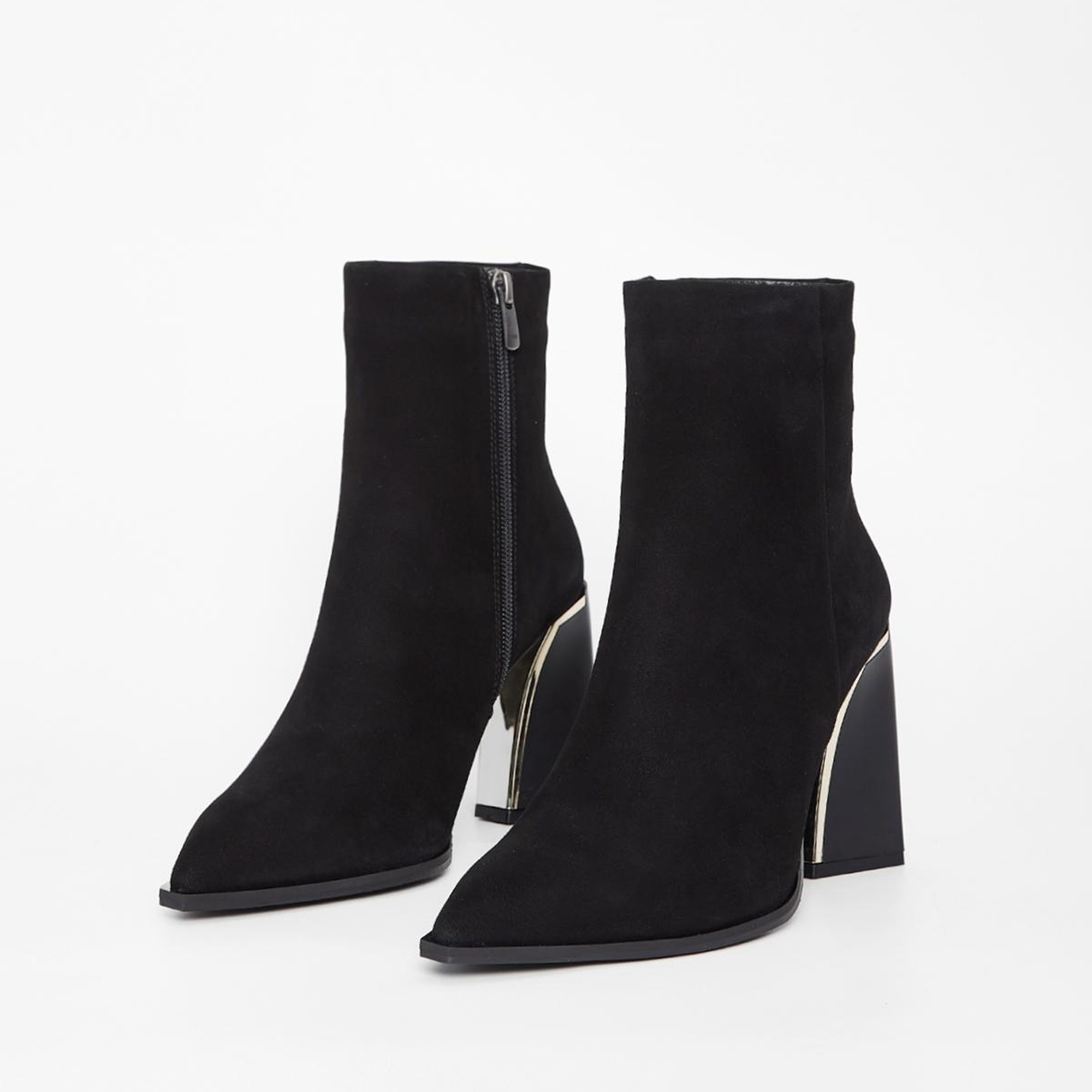 Valmenti Kadın Siyah Süet Hakiki Deri Casual Bot