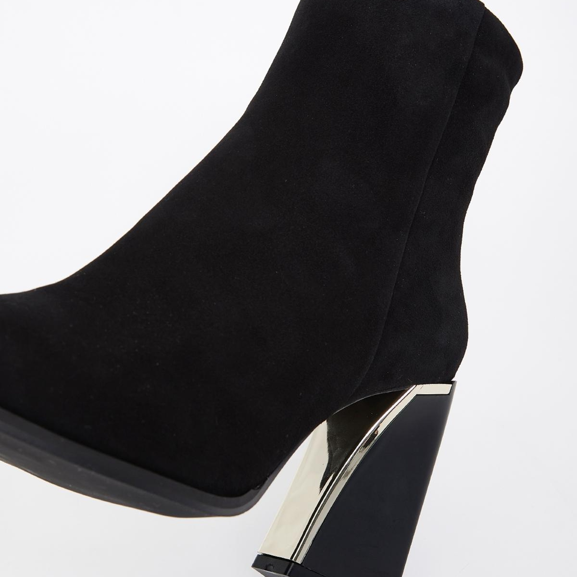 Valmenti Kadın Siyah Süet Hakiki Deri Casual Bot