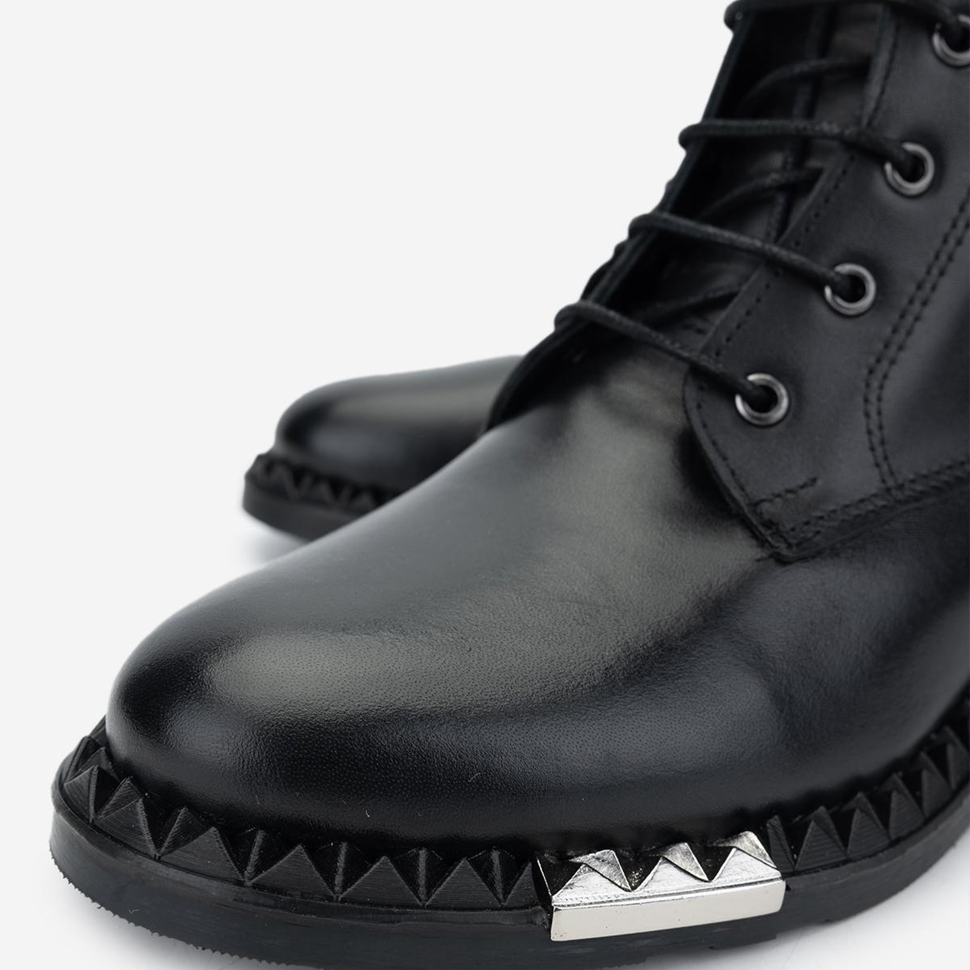 Valmenti Kadın Hakiki Deri Siyah Deri Düz Bot