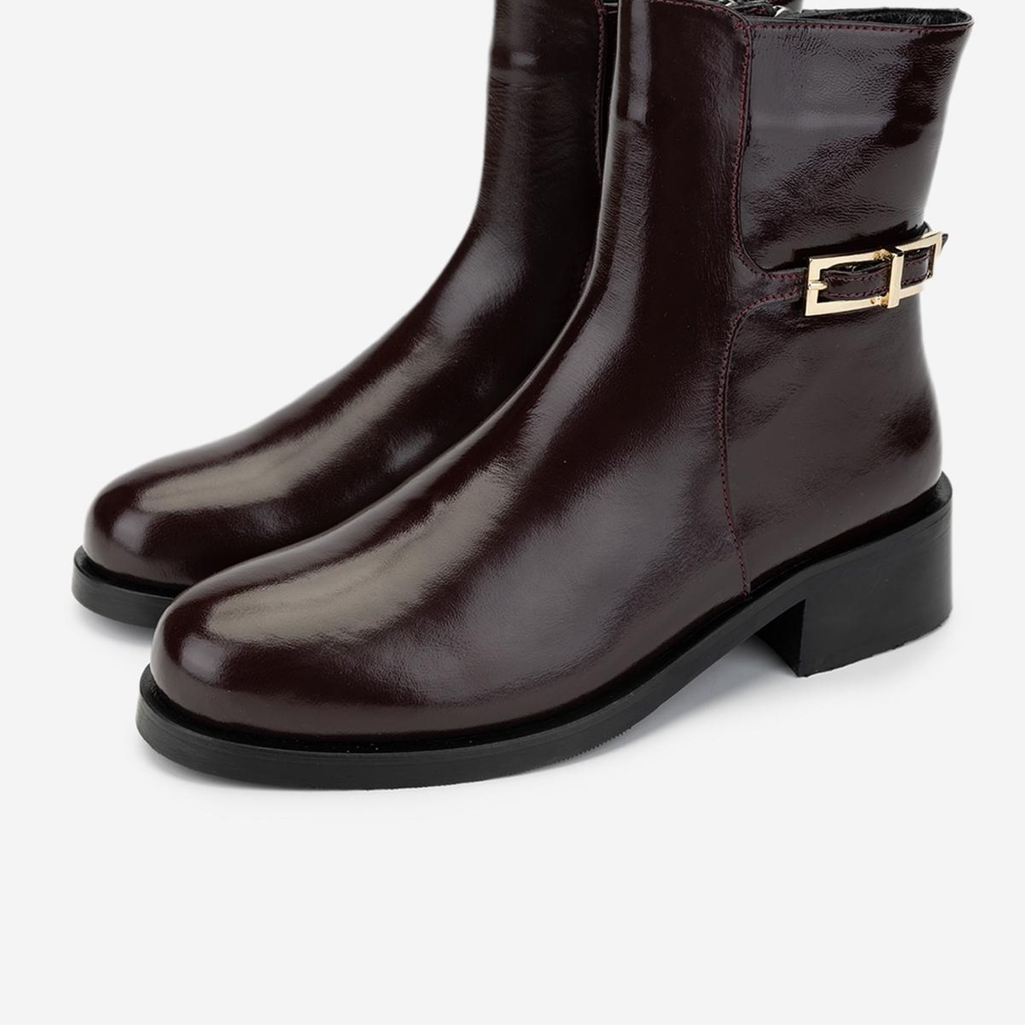 Valmenti Kadın Bordo Düz Bot