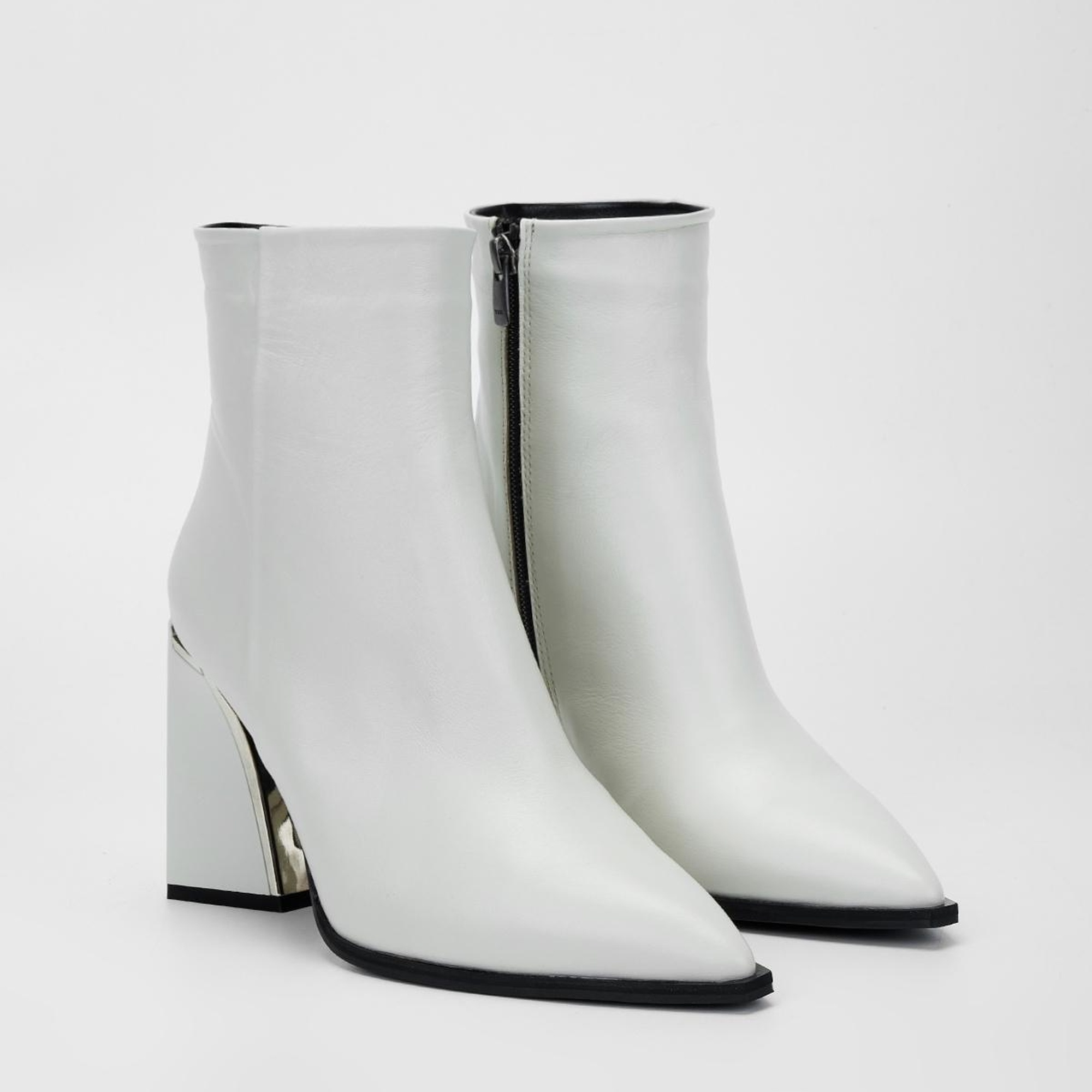 Valmenti Kadın Beyaz Hakiki Deri Casual Bot