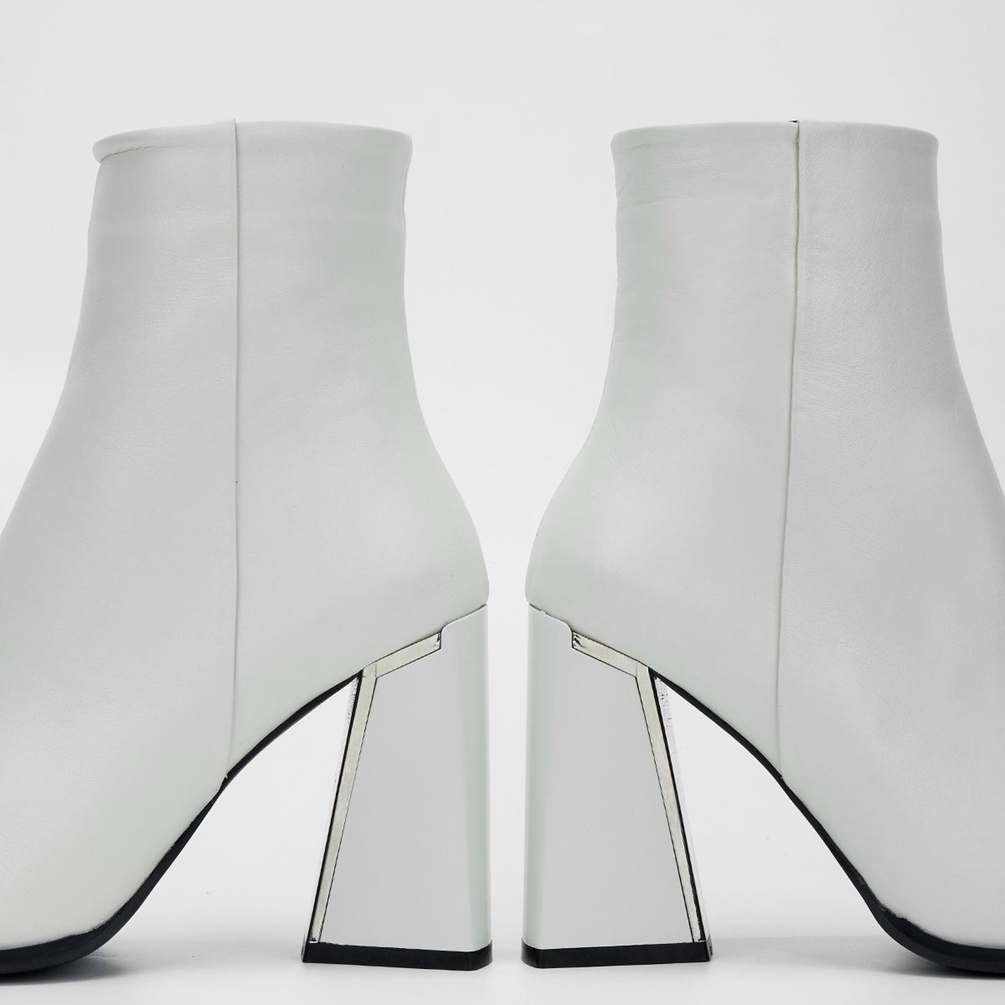 Valmenti Kadın Beyaz Hakiki Deri Casual Bot