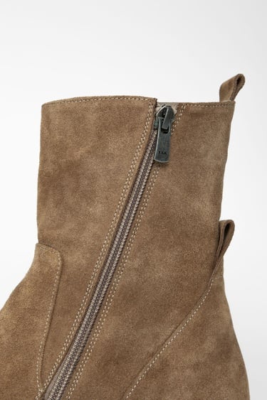  Valmenti Kadın Vizon Süet Hakiki Deri Casual Bot