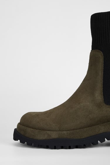  Valmenti Kadın Haki Süet Hakiki Deri Casual Bot