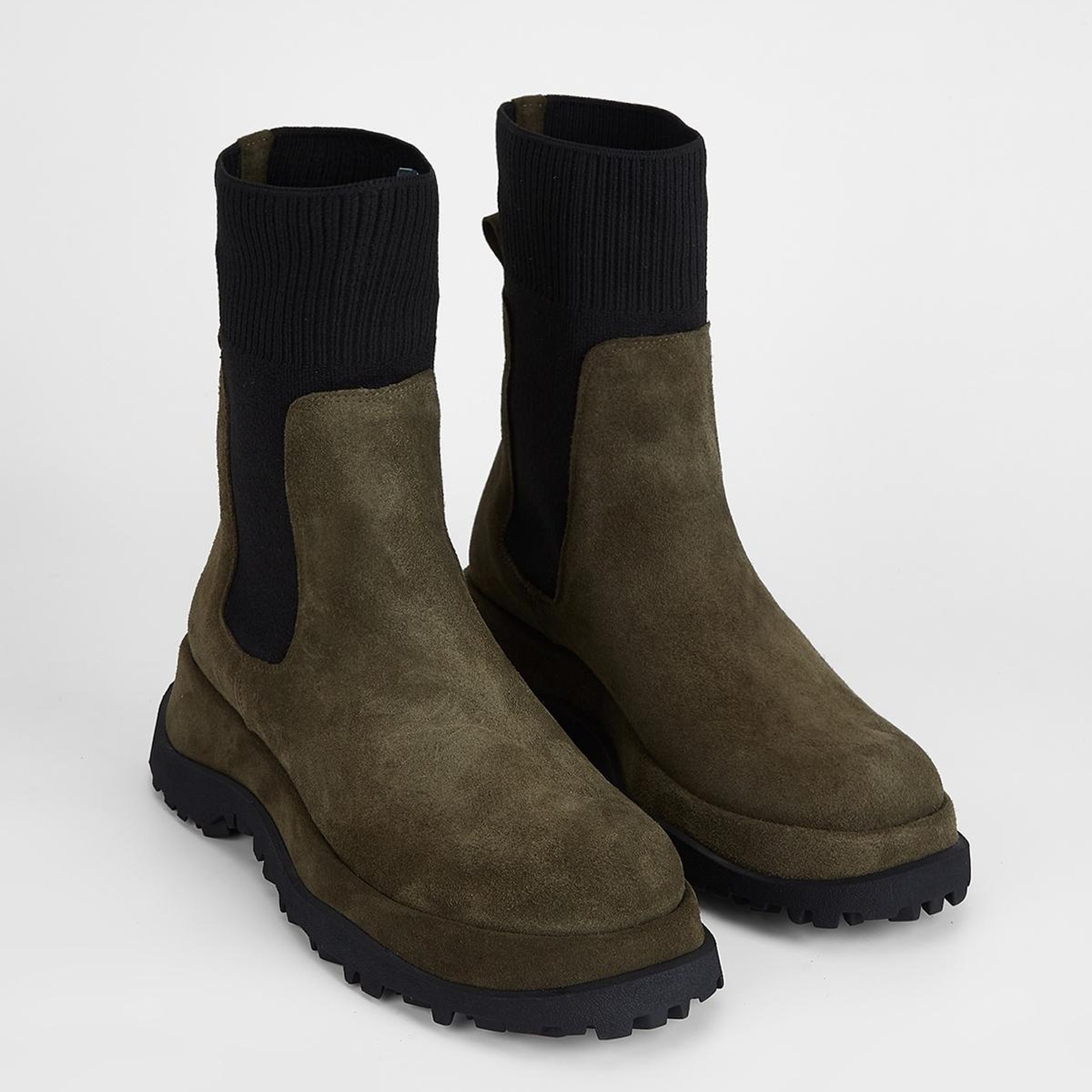 Valmenti Kadın Haki Süet Hakiki Deri Casual Bot