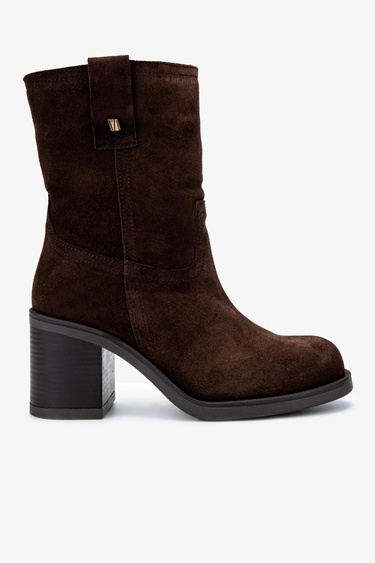  Valmenti Kadın Hakiki Deri Kahverengi Süet Casual Bot