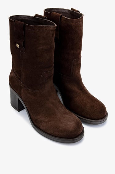  Valmenti Kadın Hakiki Deri Kahverengi Süet Casual Bot
