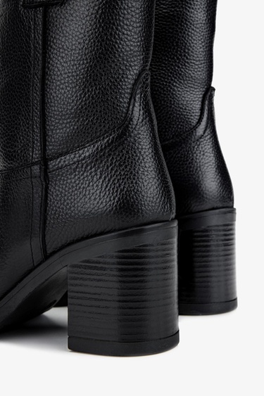  Valmenti Kadın Hakiki Deri Siyah Floter Casual Bot