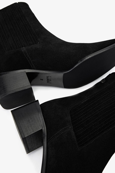  Valmenti Kadın Hakiki Deri Siyah Süet Casual Bot